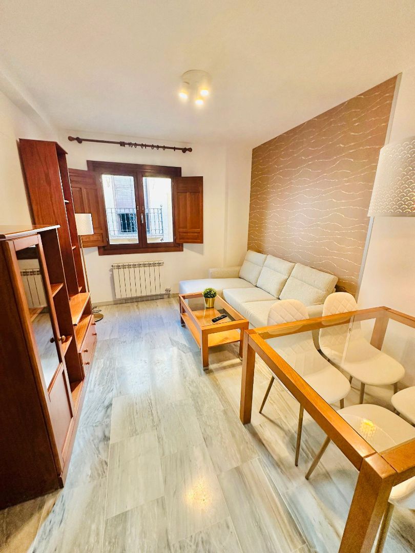 Living room of Apartment to rent in  Granada Capital  with Heating, Furnished and Washing machine