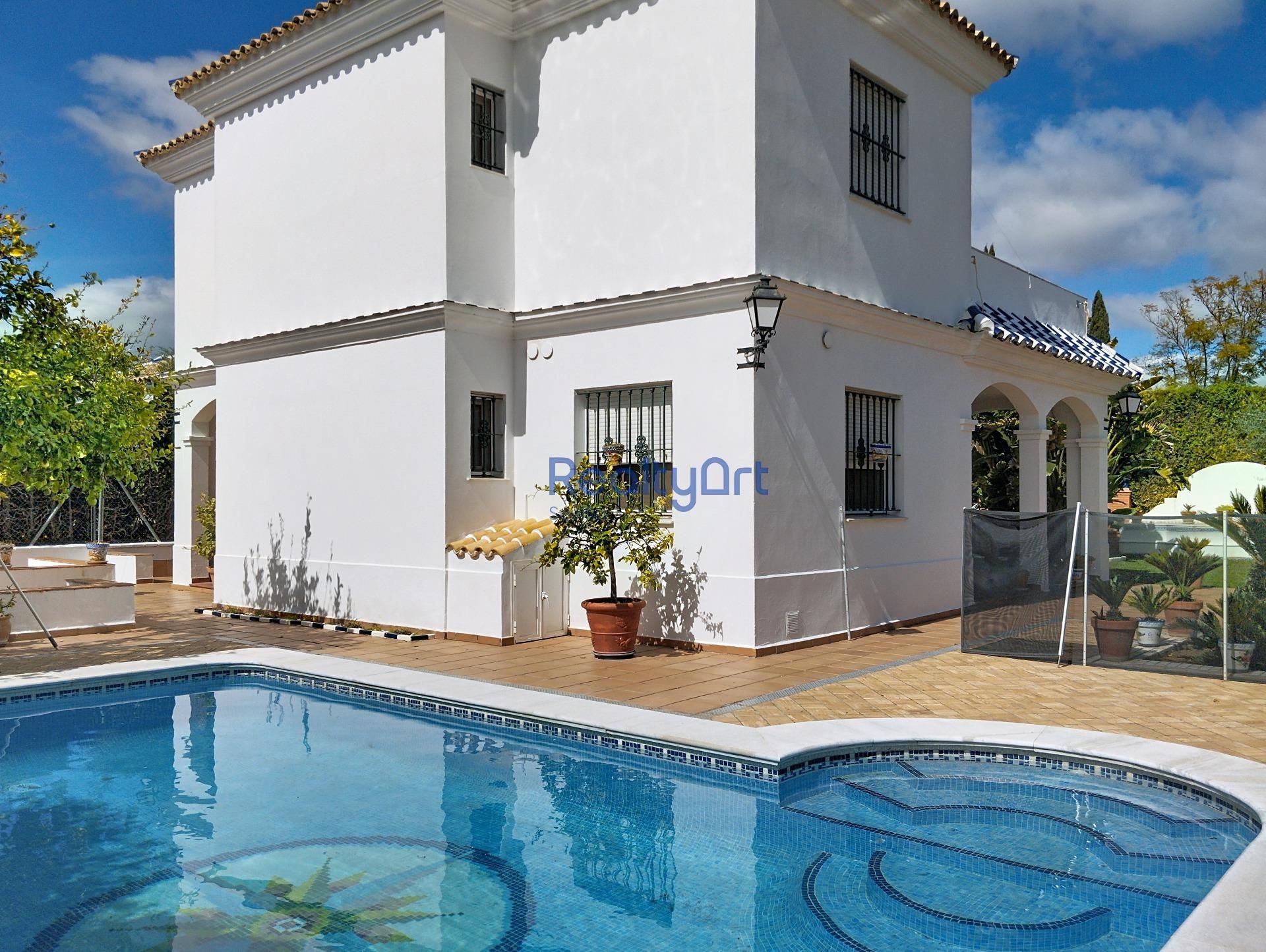 Piscina de Casa o chalet en venta en Aznalcázar con Aire acondicionado, Jardín privado y Terraza