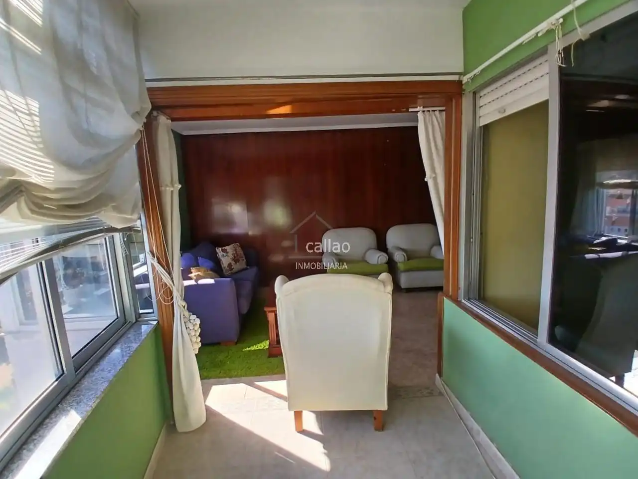 Living room of Flat for sale in Ferrol  with Furnished