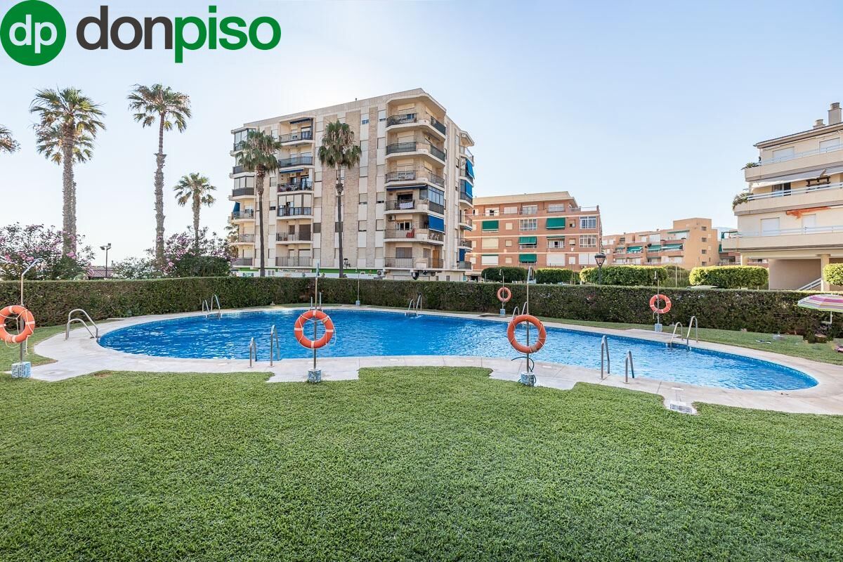 Swimming pool of Single-family semi-detached for sale in Salobreña  with Private garden, Parquet flooring and Terrace
