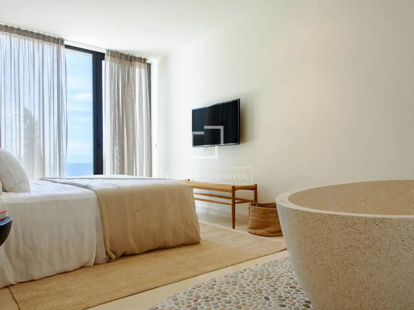 Bedroom of Houses for sale in Santa Eulària des Riu  with Air Conditioner and Swimming Pool