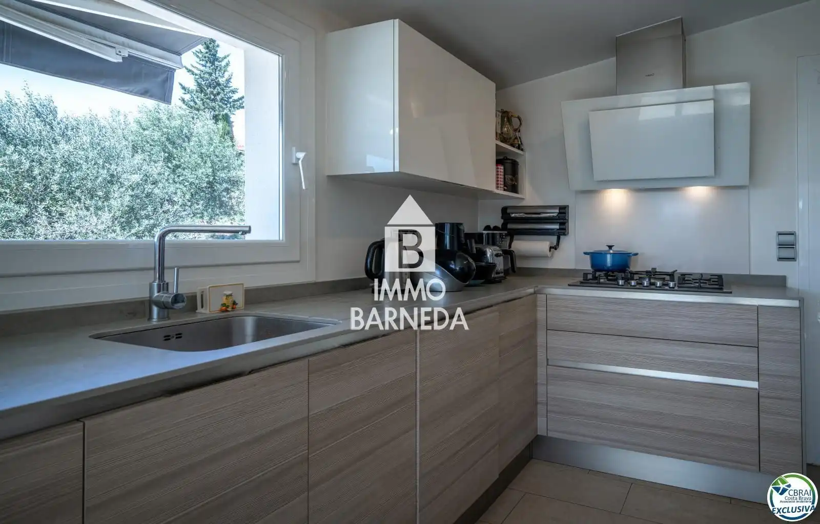 Cocina de Casa o chalet en venta en Palau-saverdera con Aire acondicionado, Calefacción y Jardín privado