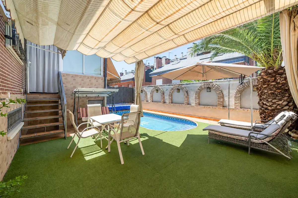 Terrace of Detached homes for sale in Rivas-Vaciamadrid  with Air Conditioner, Heating and Private garden