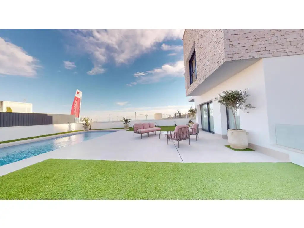 Terrasse von Haus oder Chalet zum Verkauf in Finestrat mit Schwimmbad