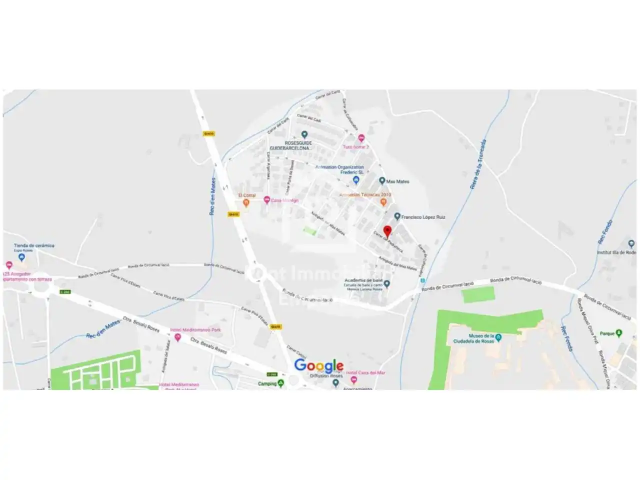Vista exterior de Piso en venta en Figueres con Calefacción, Terraza y Amueblado