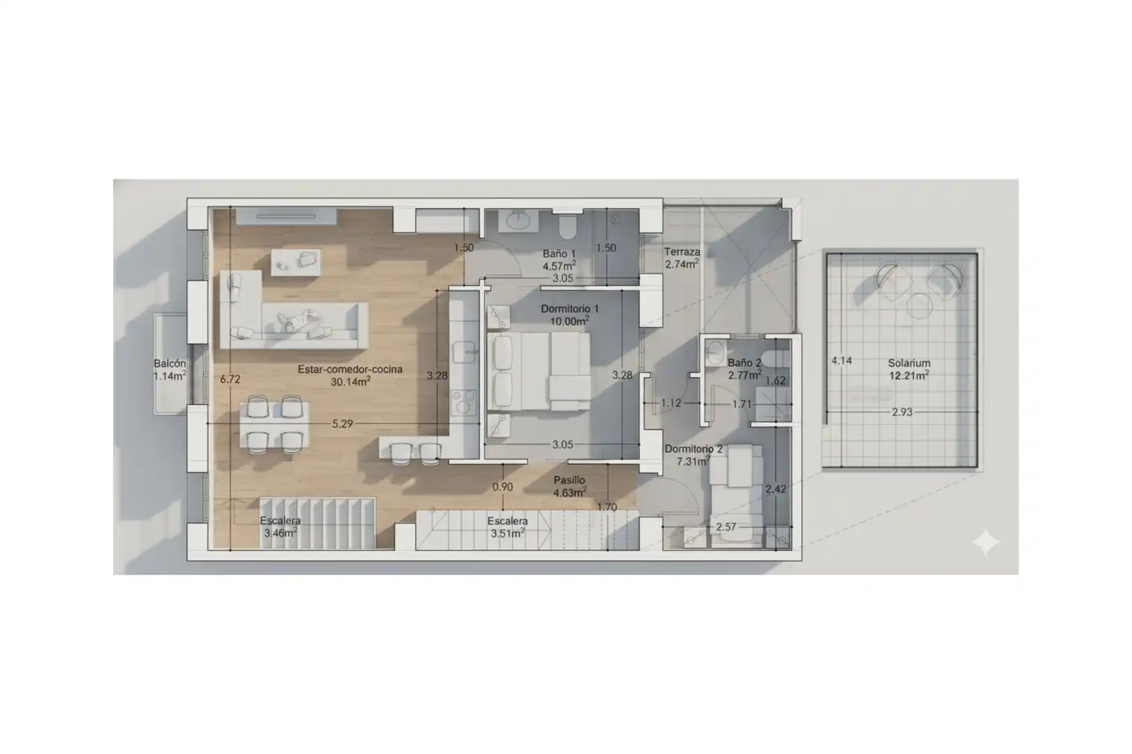 Wohnung mit Terrasse zum Verkauf in San Antón, imagen 3