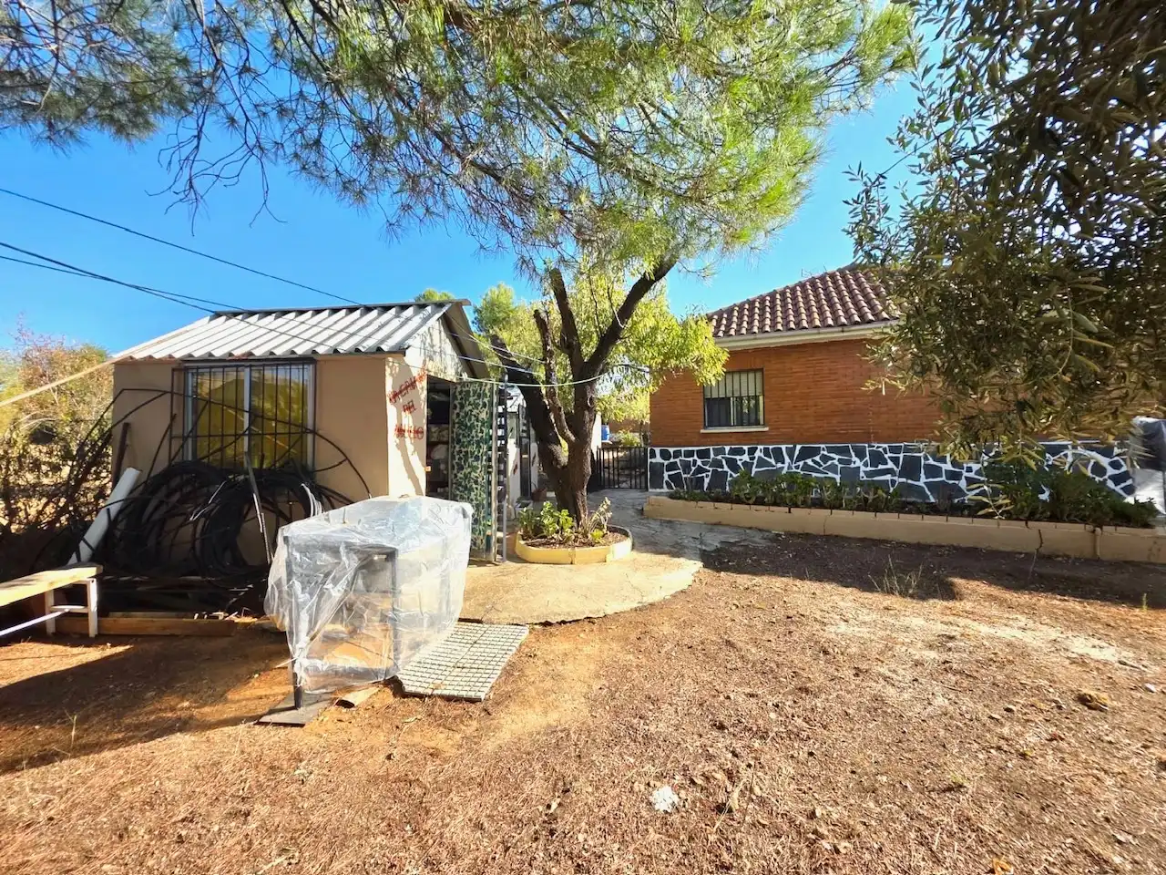 Vista exterior de Casa o chalet en venta en Mejorada del Campo con Calefacción, Jardín privado y Terraza