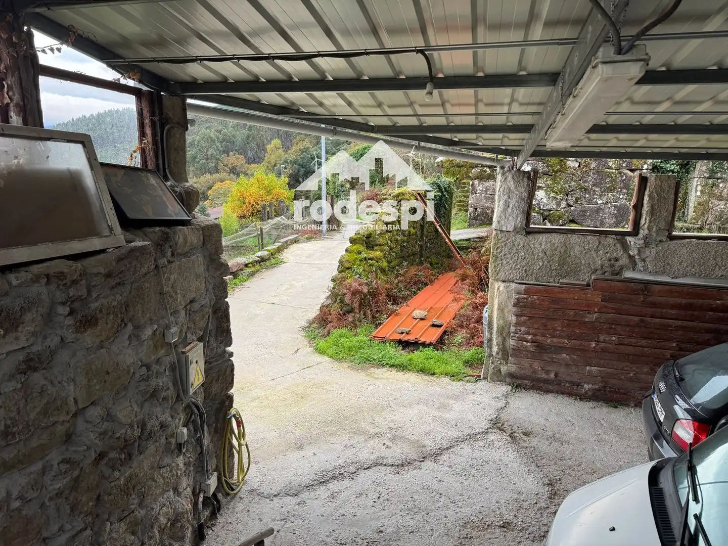 Vista exterior de Casa o chalet en venta en Crecente con Terraza, Trastero y Amueblado