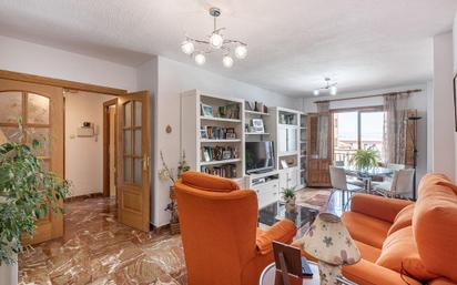 Living room of Flat for sale in  Granada Capital  with Terrace and Balcony