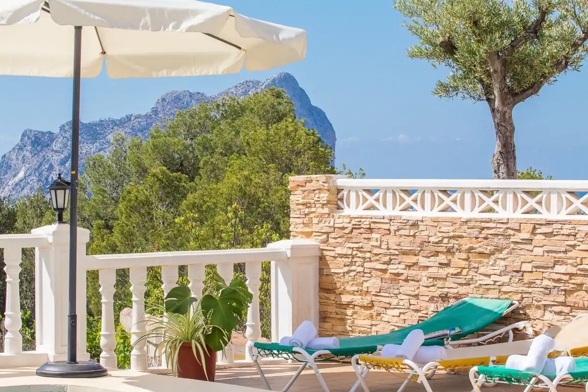 Terraza de Casa o chalet de alquiler en Benissa con Aire acondicionado, Calefacción y Jardín privado