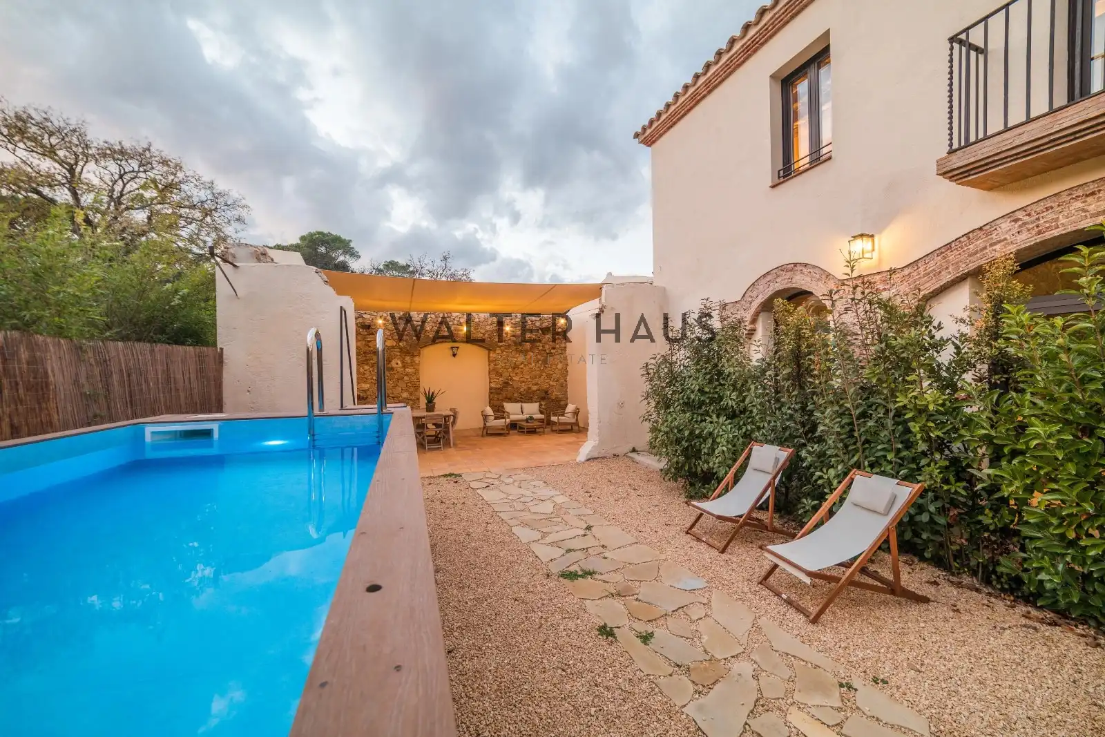 Vista exterior de Finca rústica en venta en Santa Cristina d'Aro con Calefacción, Jardín privado y Parquet