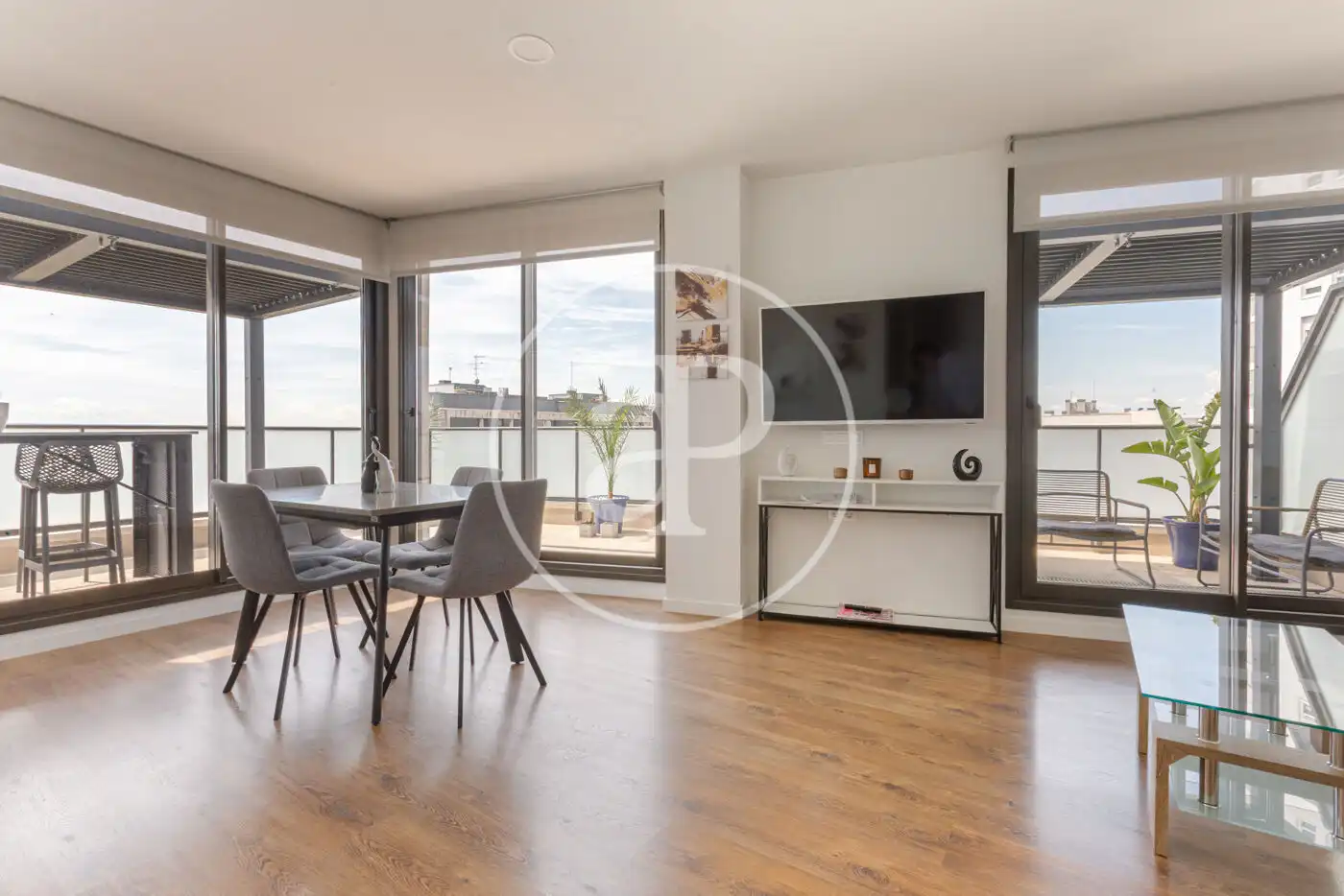 Sala de estar de Ático en venta en Valencia con Aire acondicionado, Calefacción y Terraza