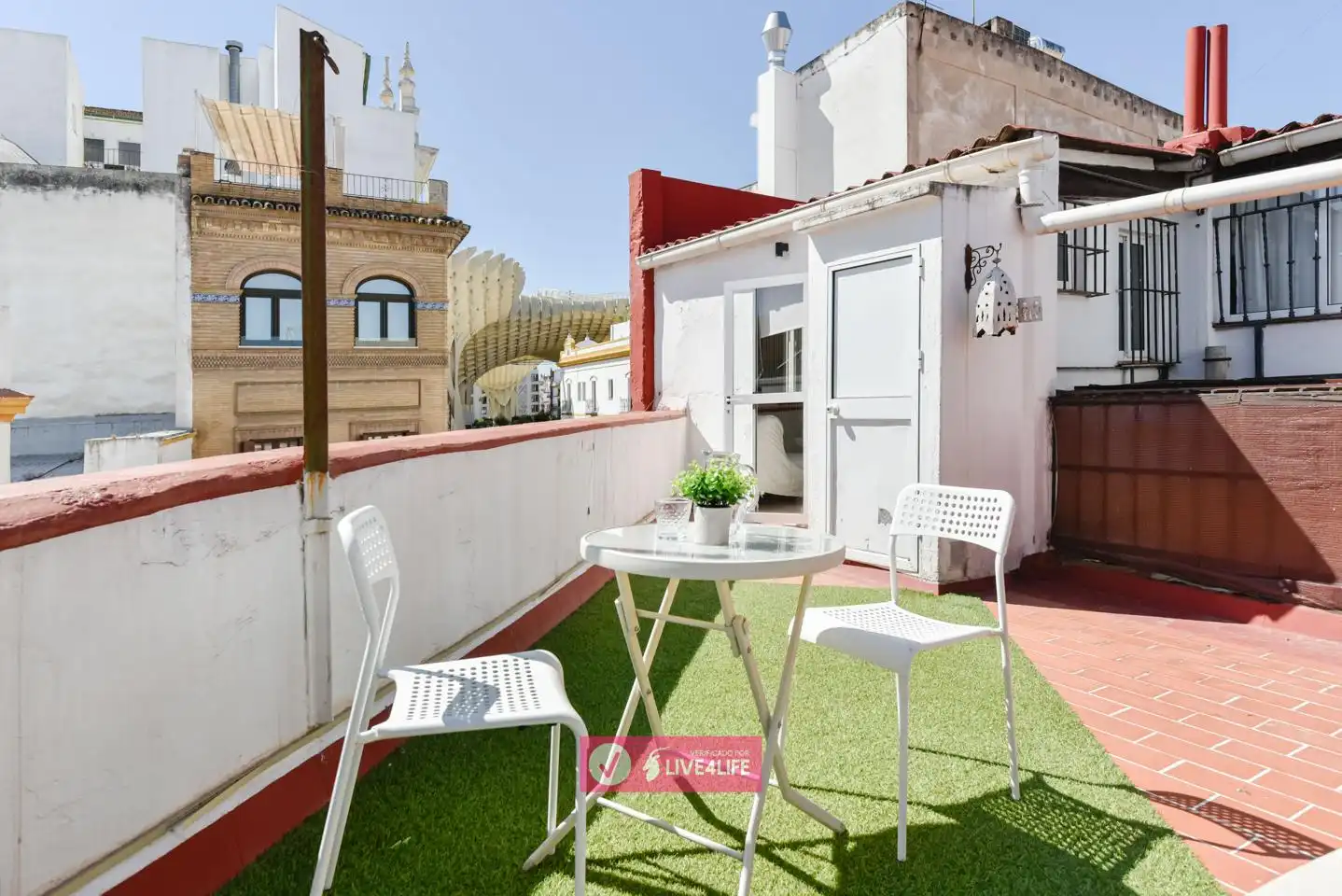 Terraza de Ático de alquiler en Sevilla con Aire acondicionado, Terraza y Amueblado