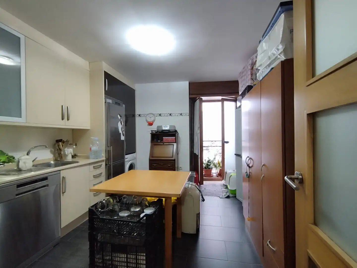 Küche von Wohnung zum Verkauf in Betanzos mit Ofen und Balkon