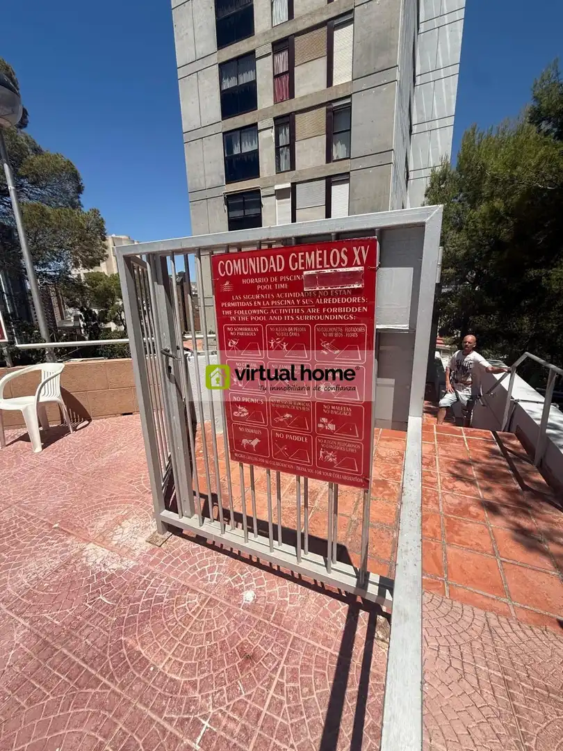 Exterior view of Flat for rent in Benidorm  with Air Conditioner, Terrace and Furnished