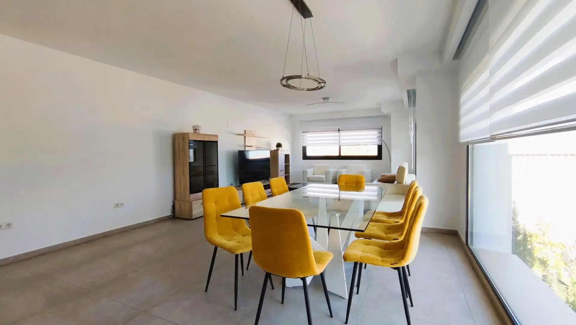 Menjador de Casa o xalet en venda en Calpe / Calp amb Aire condicionat, Jardí privat i Terrassa