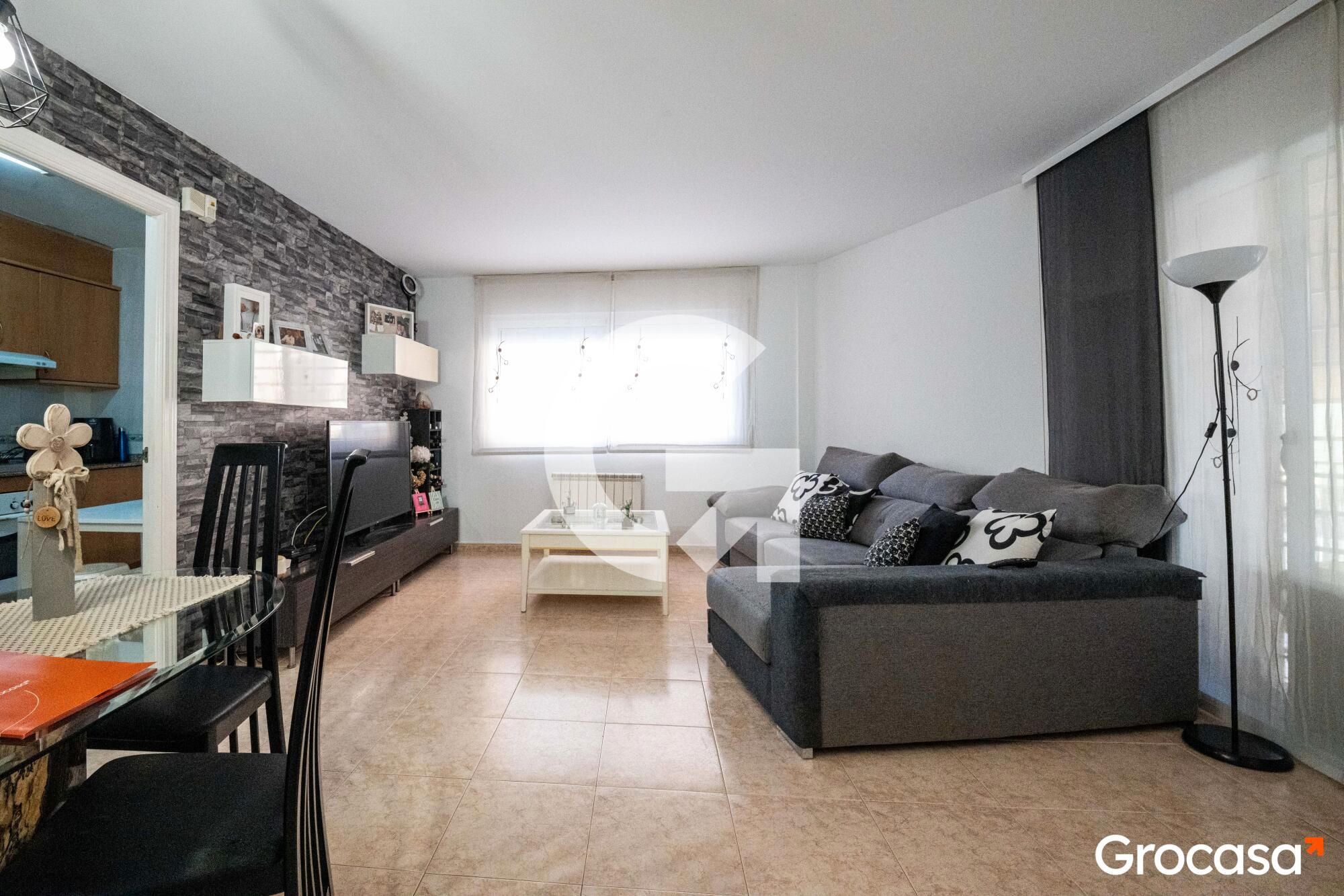 Living room of Flat for sale in Mataró  with Heating, Terrace and Storage room