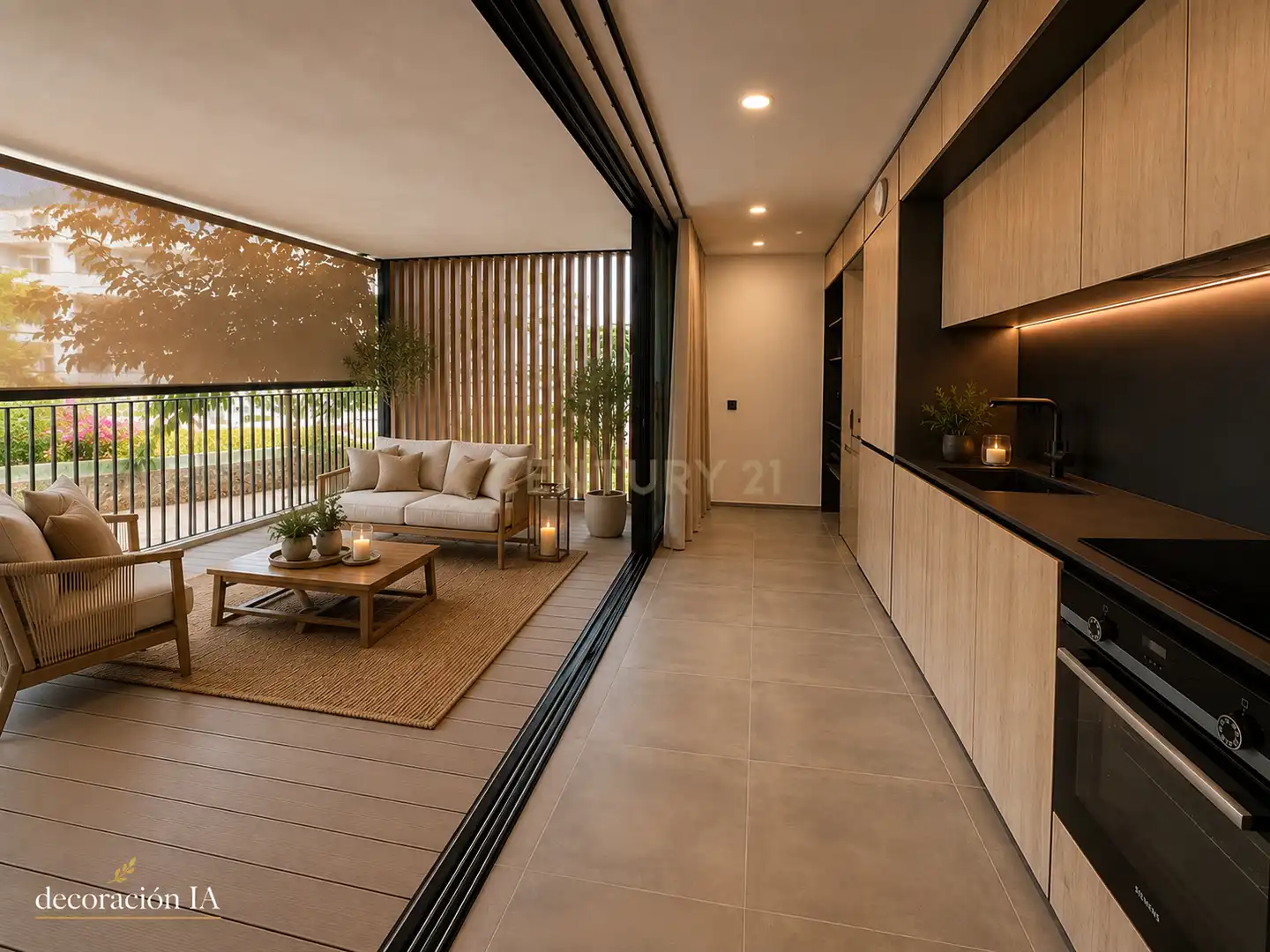 Terrassa de Apartament en venda en Santa Eulària des Riu amb Aire condicionat i Alarma