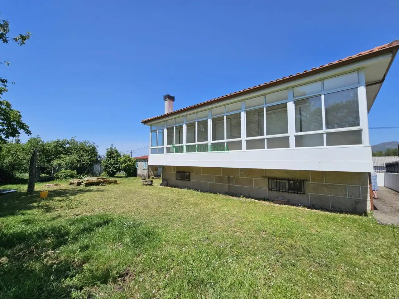 Vista exterior de Casa o chalet en venta en Covelo con Calefacción, Jardín privado y Terraza