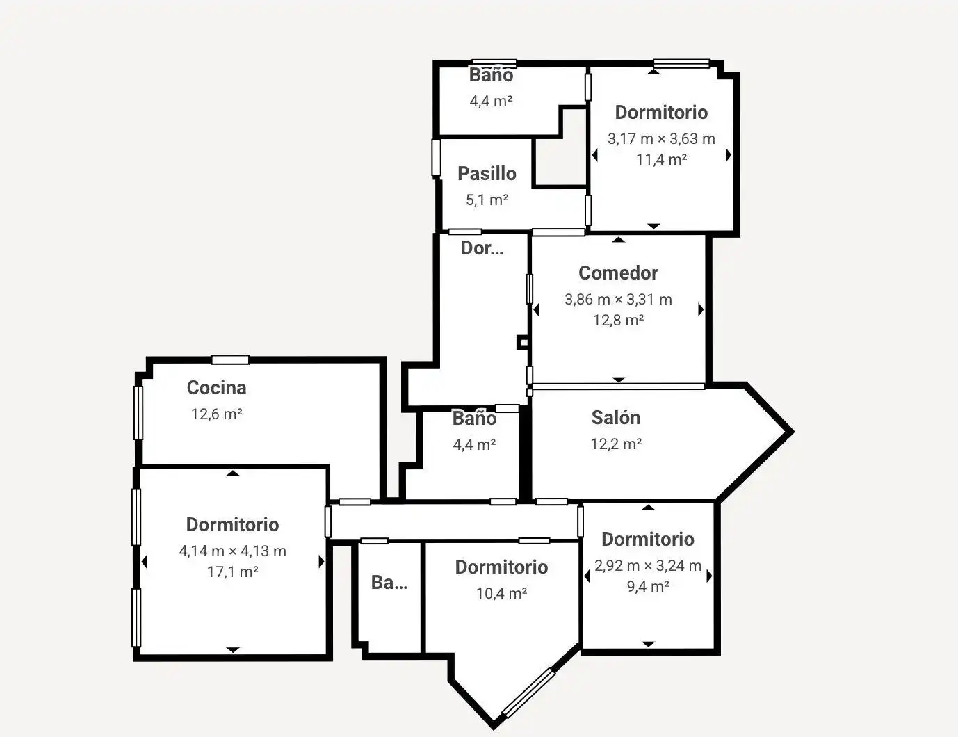 Piso en venta en Badajoz con Aire acondicionado, Calefacción y Trastero