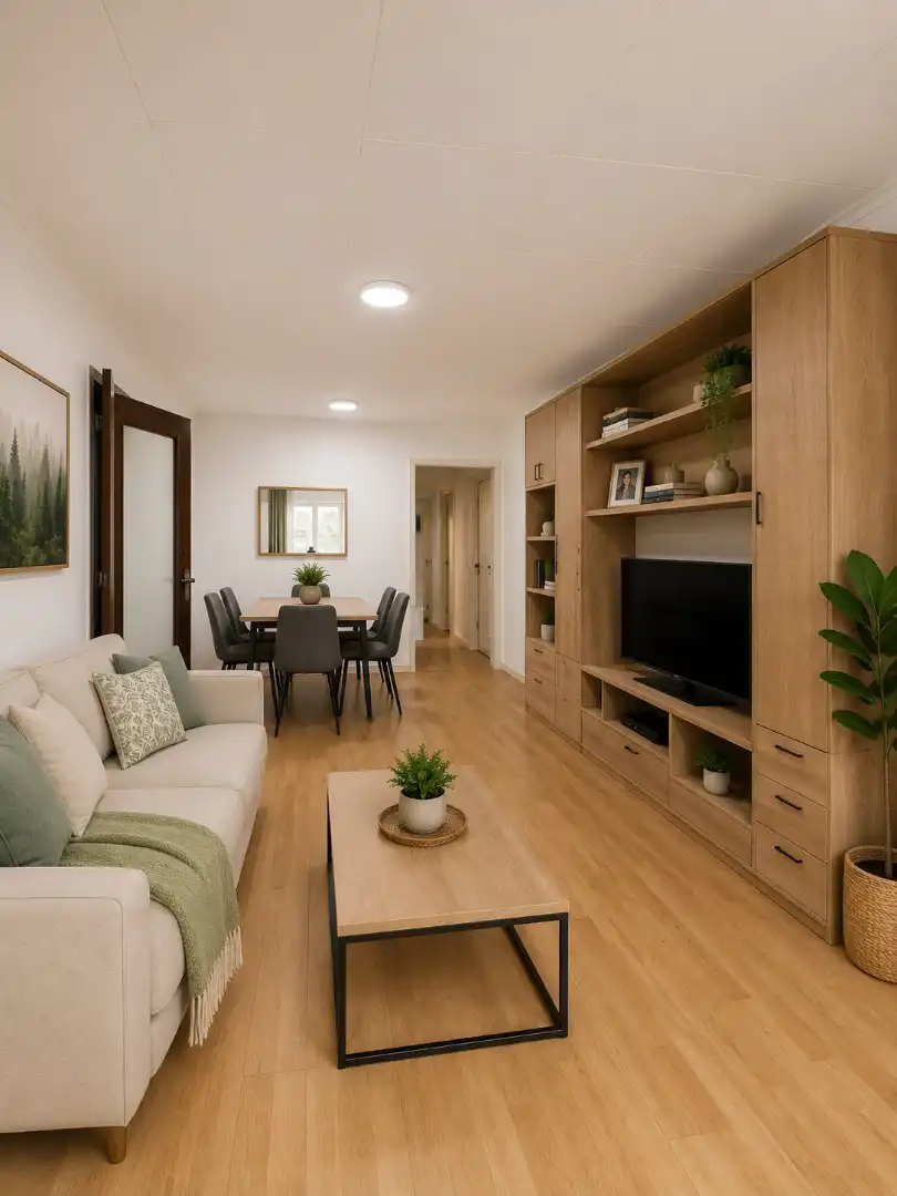Sala d'estar de Pis en venda en Castelldefels amb Aire condicionat, Parquet i Terrassa