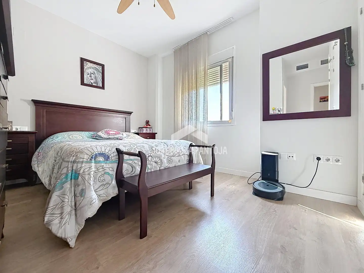 Bedroom of Flat for sale in Jerez de la Frontera  with Air Conditioner, Private garden and Parquet flooring