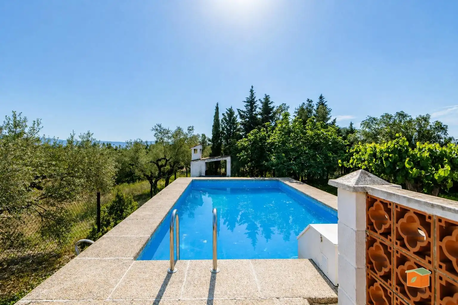 Swimming pool of Houses for sale in Roquetes  with Air Conditioner, Parquet flooring and Swimming Pool