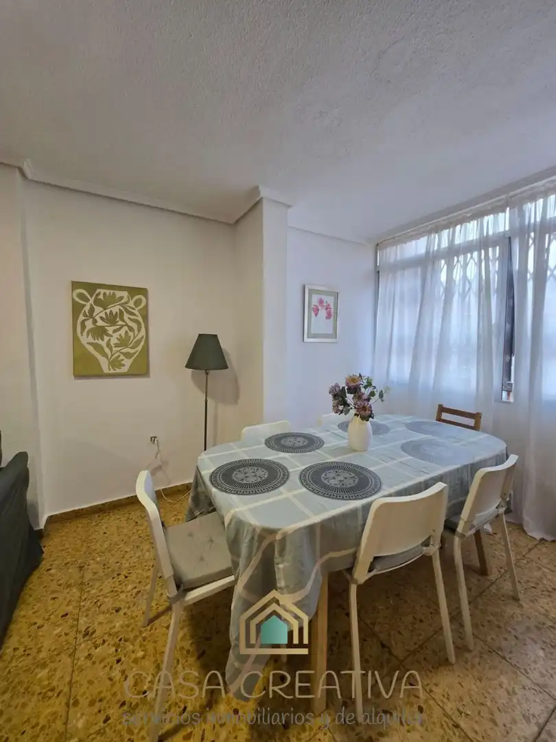 Comedor de Piso de alquiler en Valencia con Terraza, Amueblado y Balcón