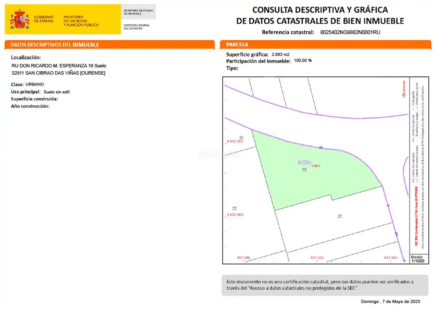 Industrial land for sale in Rúa Fonte Boa 18C, imagen 9