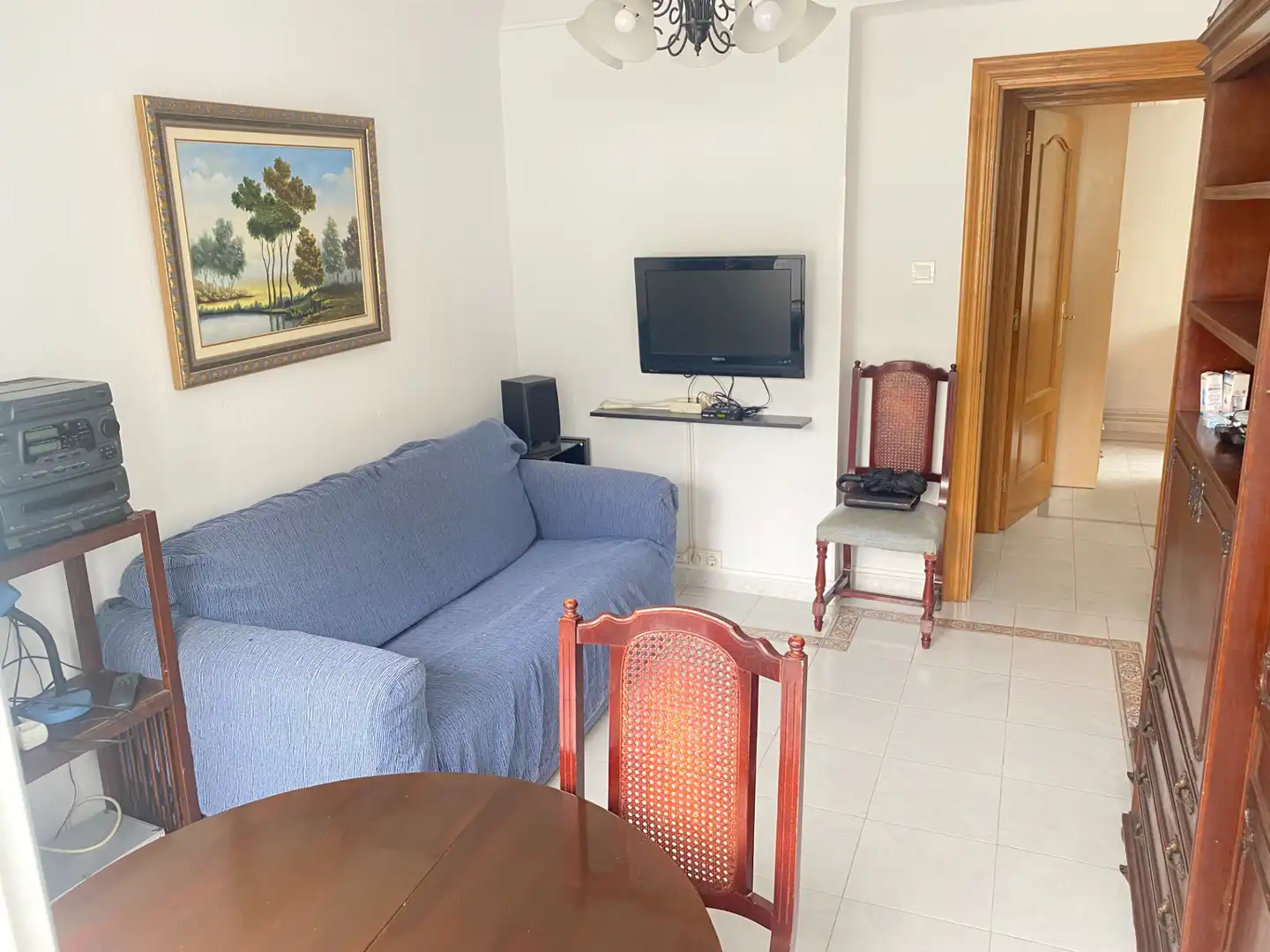 Sala de estar de Piso en venta en Santander con Calefacción, Parquet y Amueblado