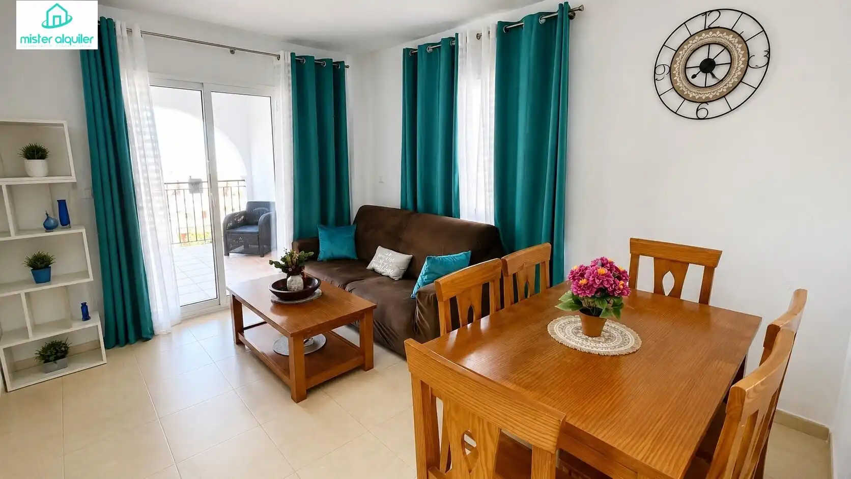Sala de estar de Apartamento de alquiler en Mutxamel con Calefacción, Jardín privado y Terraza