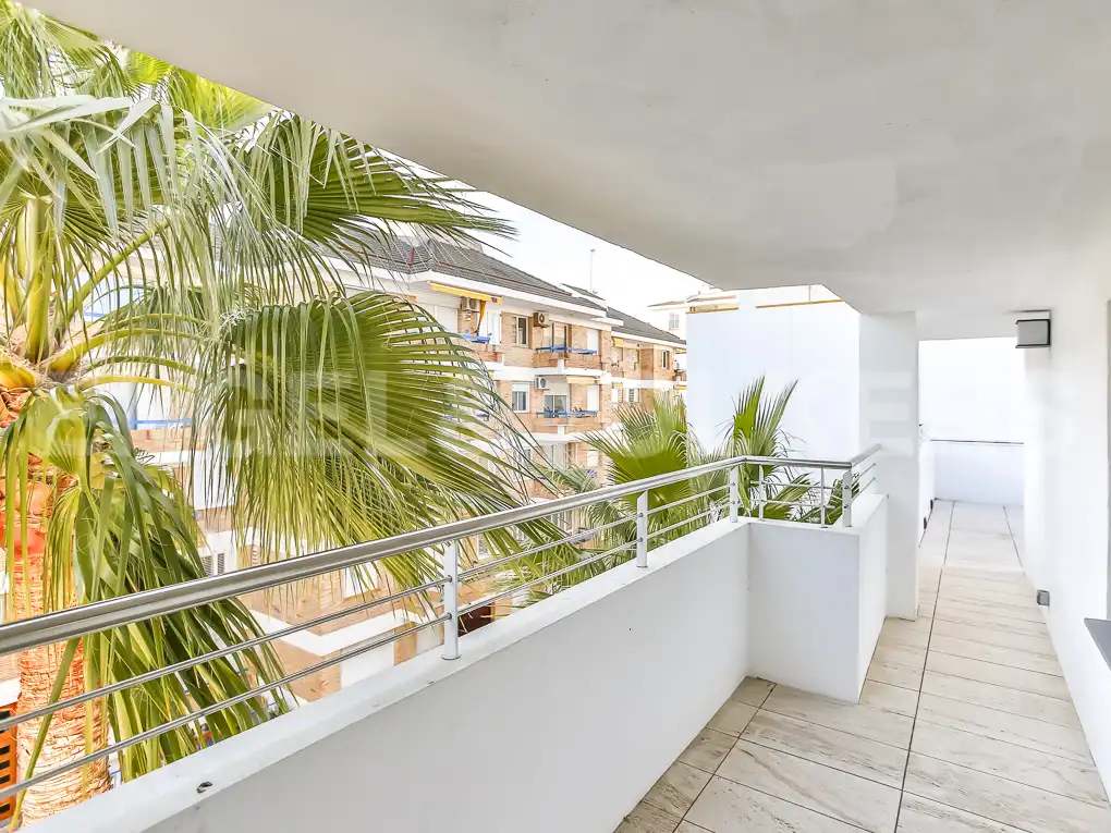Balcony of Attic for rent in Sitges  with Air Conditioner, Heating and Terrace