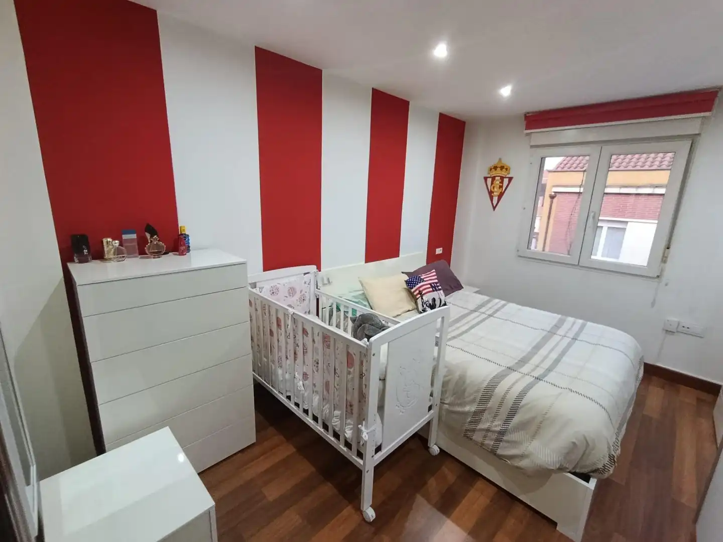 Bedroom of Flat for sale in Gijón   with Private garden and Furnished