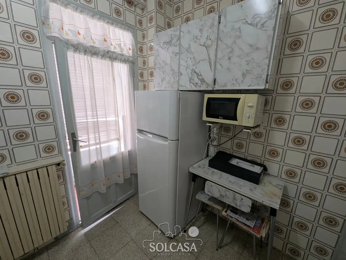Kitchen of Flat for sale in Valladolid  with Heating, Terrace and Furnished