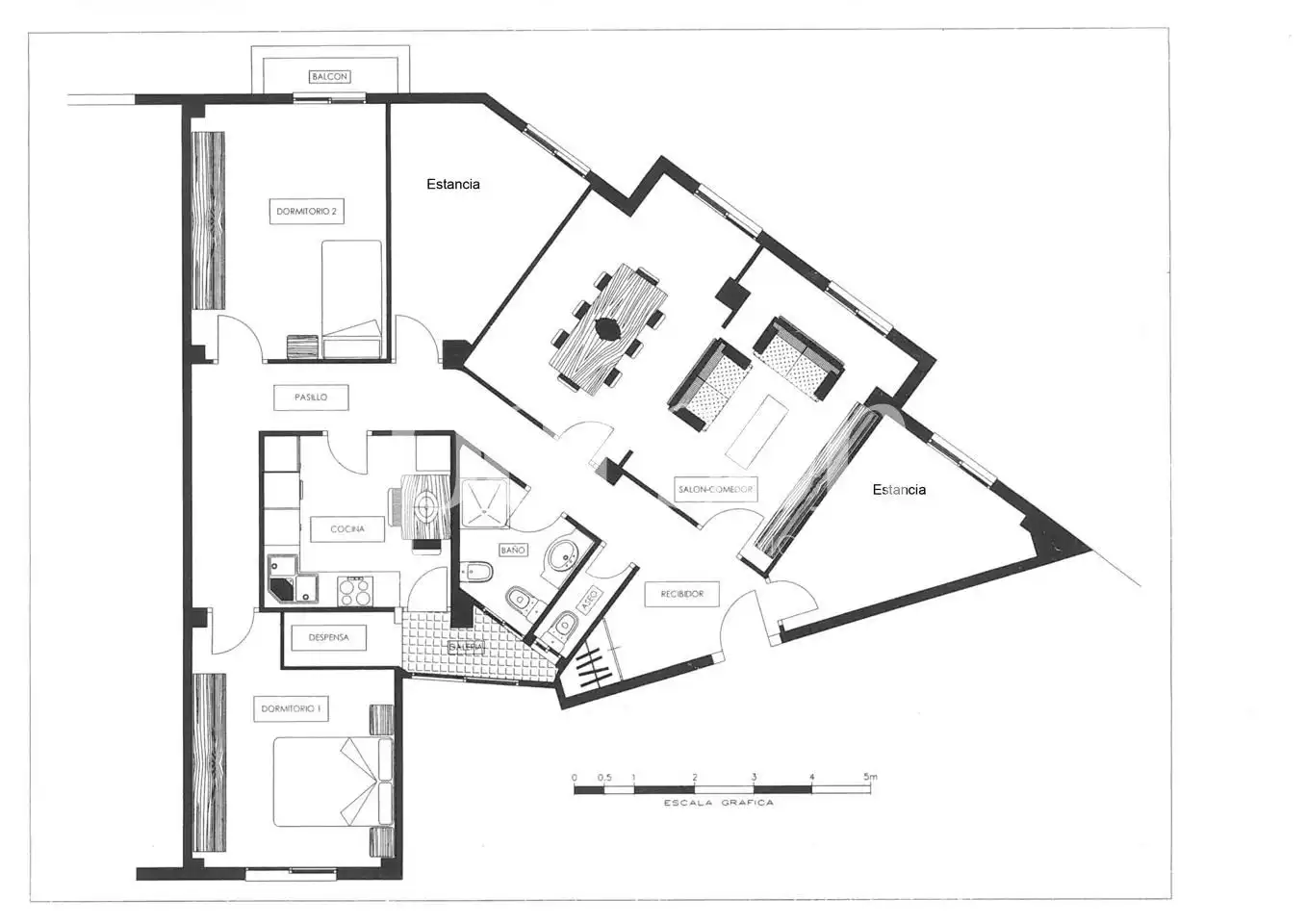 Flat for sale in Valencia  with Air Conditioner, Heating and Balcony