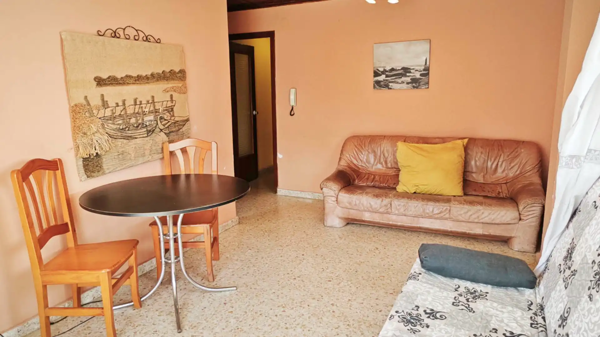Sala de estar de Piso en venta en Dénia con Aire acondicionado, Calefacción y Terraza