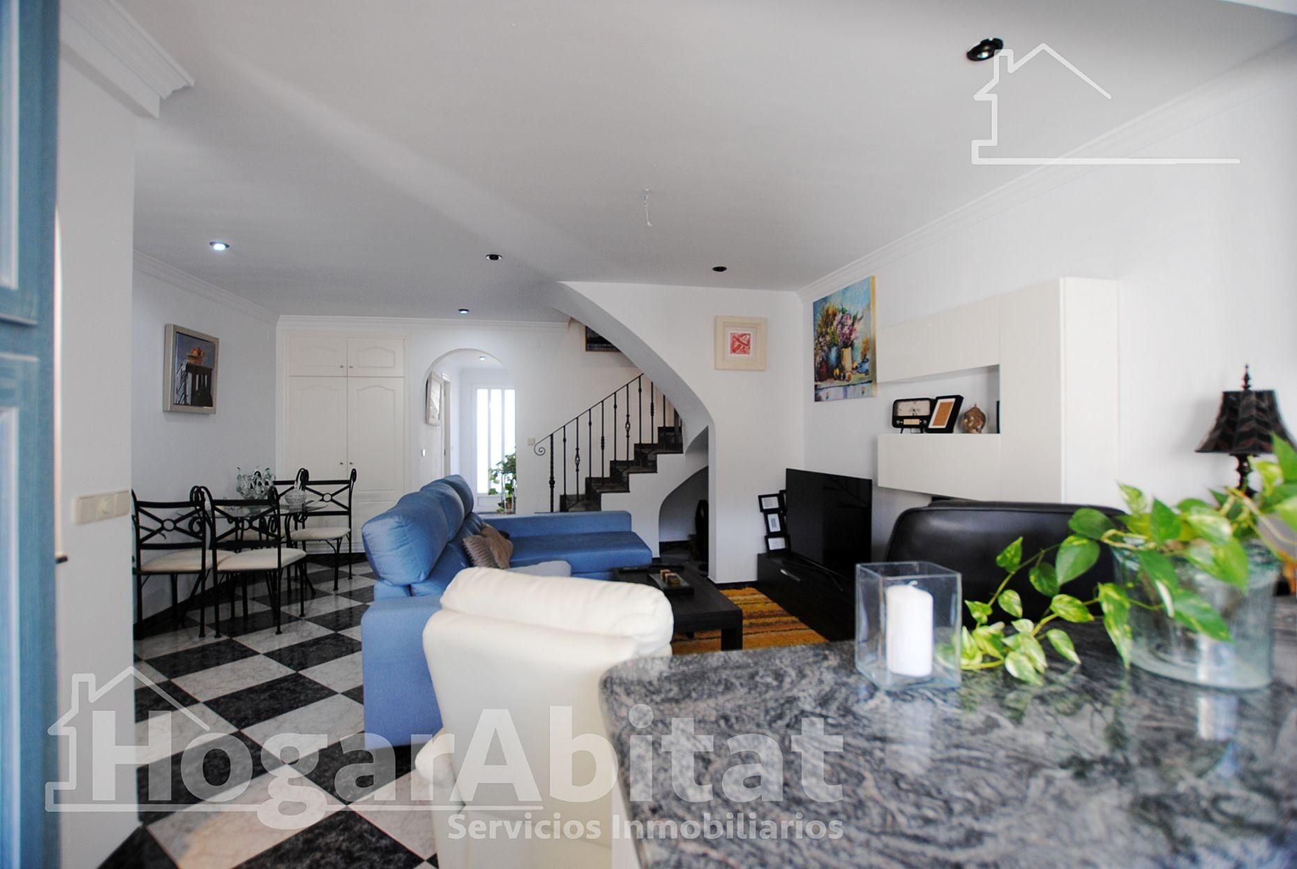 Sala de estar de Casa adosada en venta en Barx con Aire acondicionado, Calefacción y Terraza