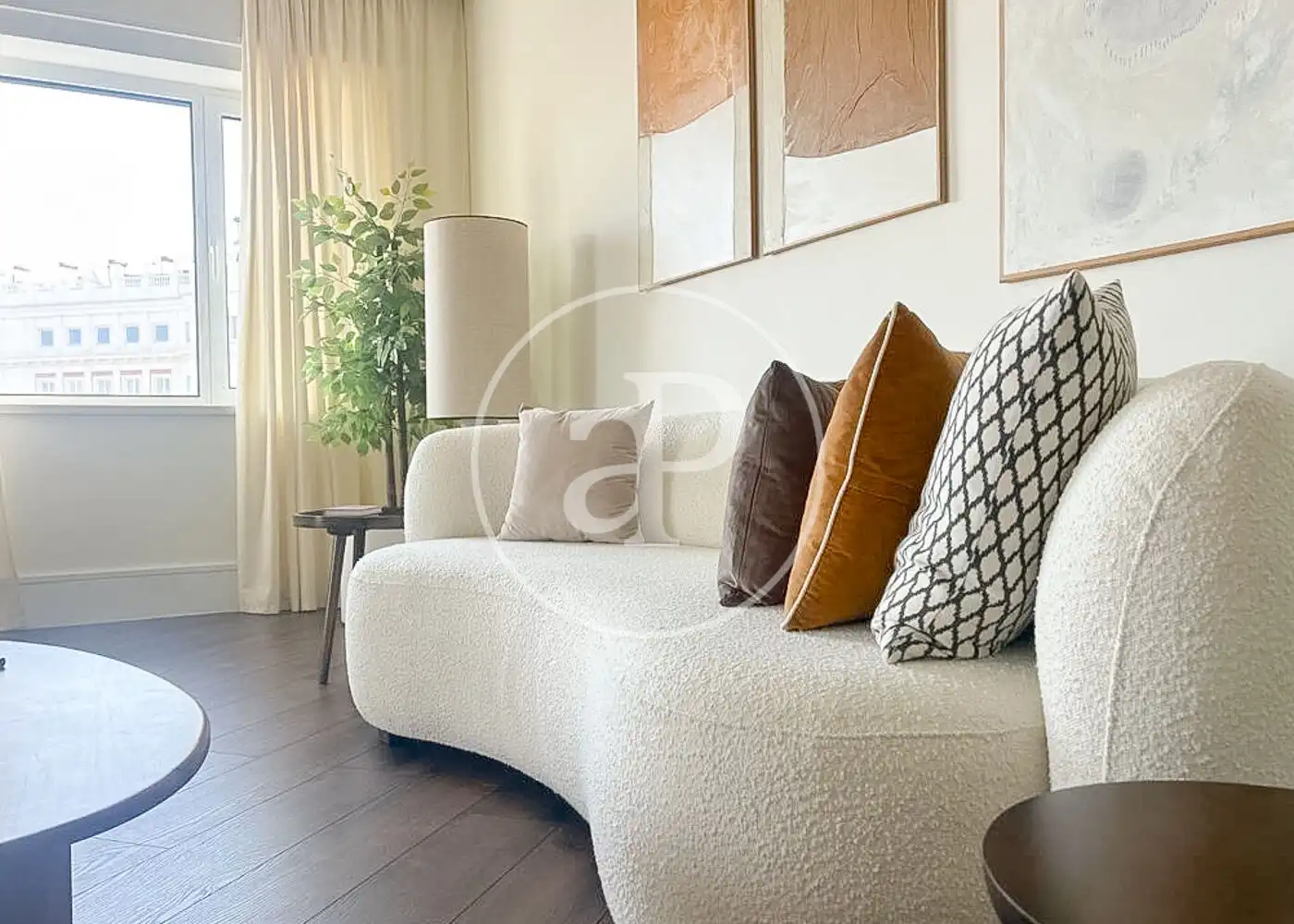 Living room of Flat for rent in Madrid  with Air Conditioner, Heating and Terrace