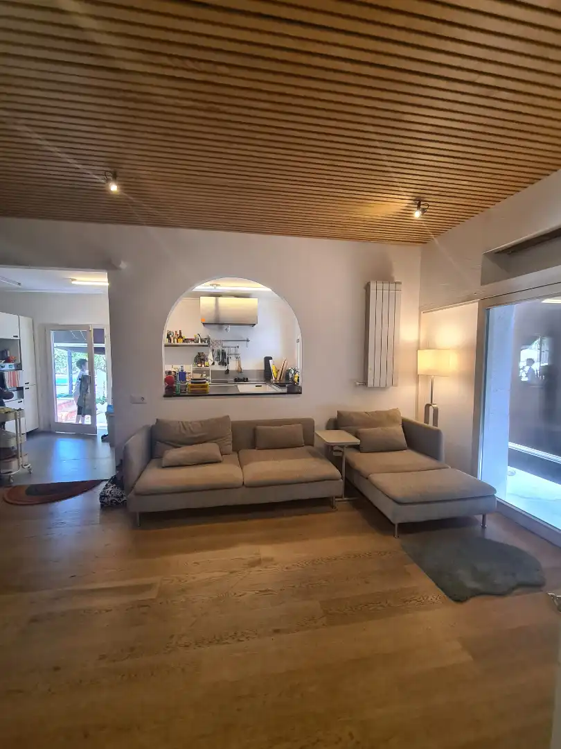 Sala d'estar de Casa o xalet en venda en Sant Cugat del Vallès amb Aire condicionat, Calefacció i Terrassa