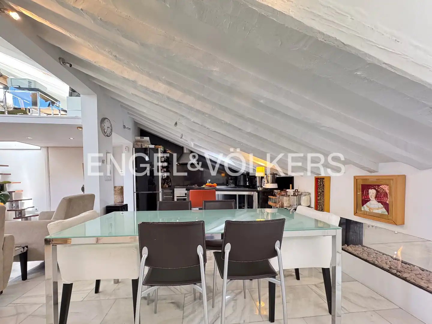 Dining room of Flat for rent in Madrid  with Air Conditioner, Heating and Terrace