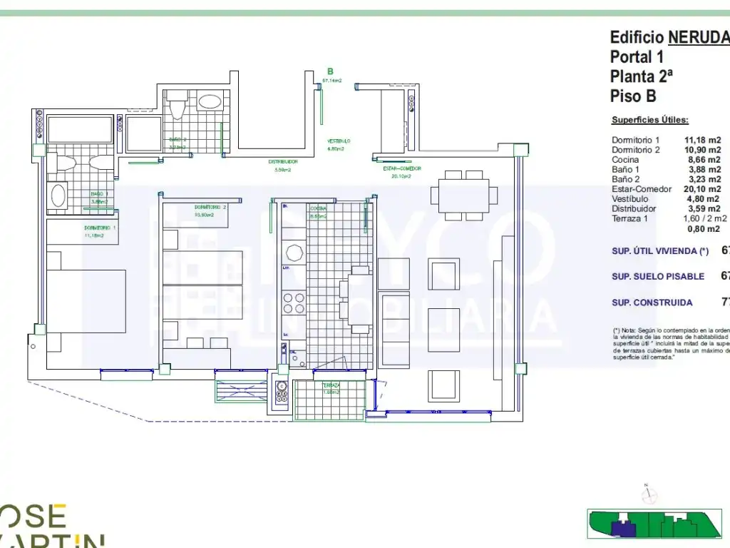 Apartament amb ascensor en venda a Villamediana de Iregua