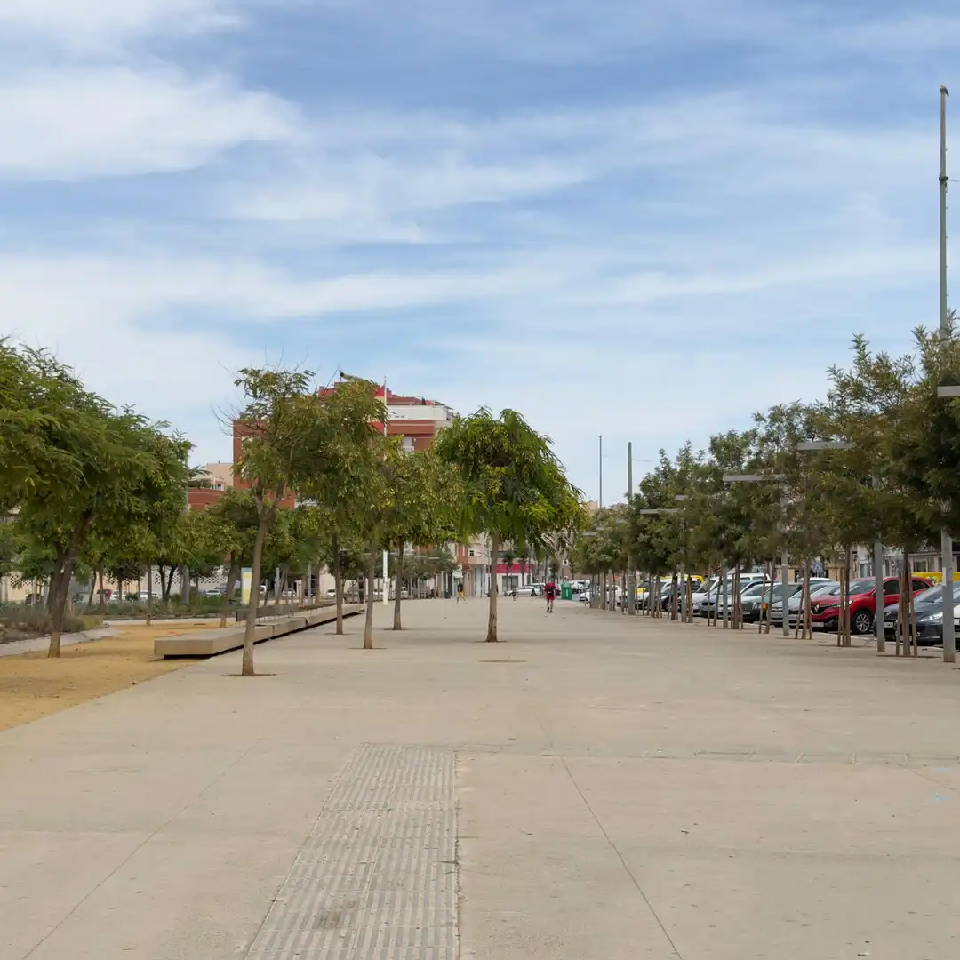 Exterior view of Flat for rent in Roquetas de Mar  with Air Conditioner, Heating and Furnished