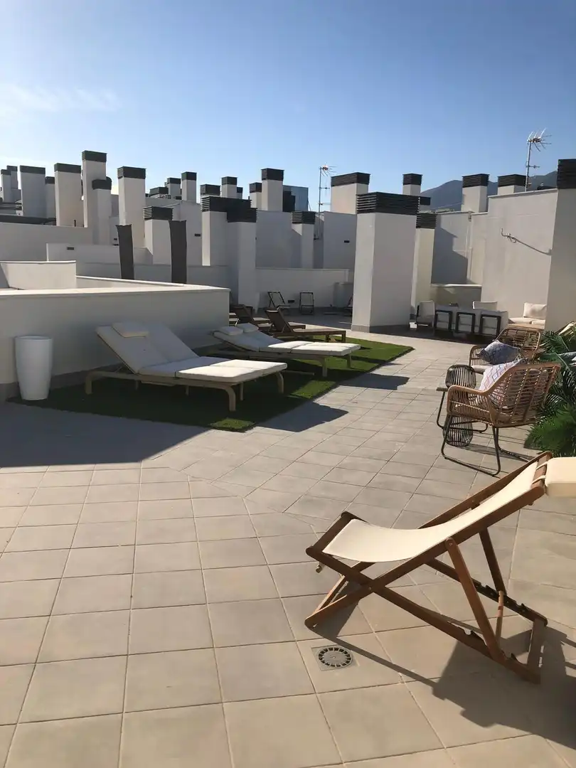 Terrace of Flat for rent in Mijas  with Air Conditioner, Heating and Private garden