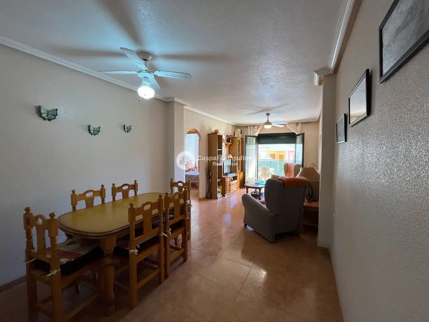 Comedor de Apartamento en venta en Los Alcázares con Terraza, Amueblado y Balcón