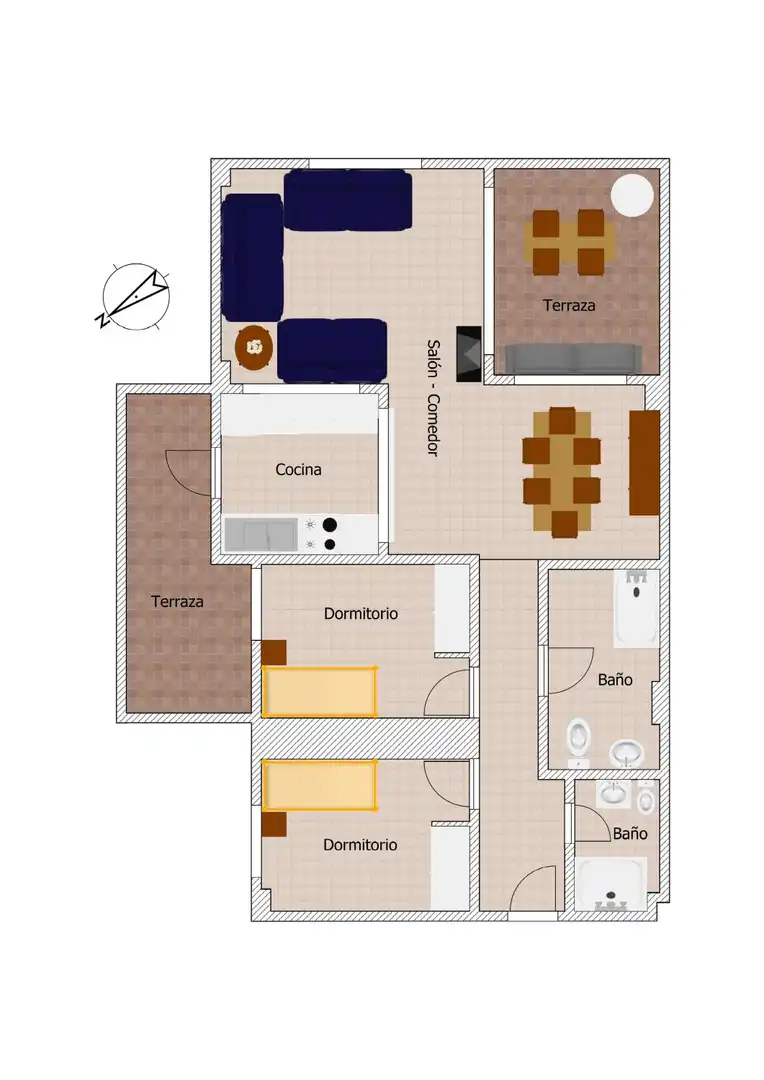 Apartamento en venta en Calpe / Calp con Terraza y Piscina comunitaria