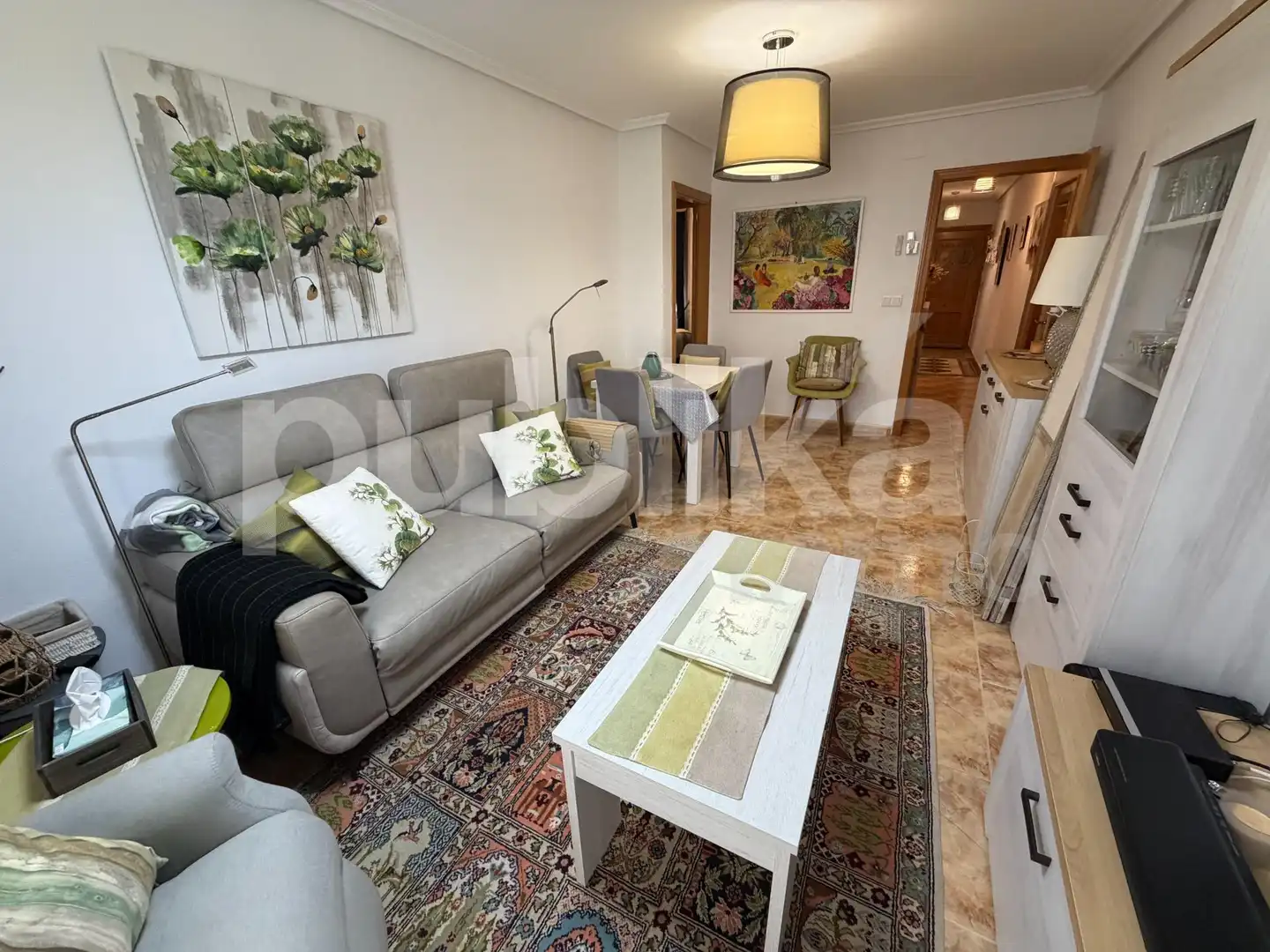 Sala d'estar de Pis en venda en Santa Pola amb Aire condicionat, Moblat i Balcó