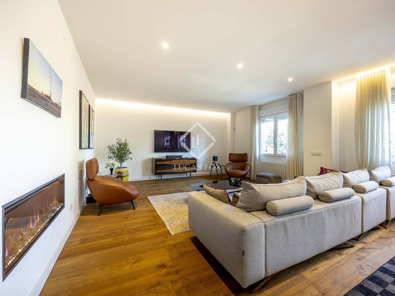 Sala de estar de Piso en venta en  Valencia Capital con Aire acondicionado, Calefacción y Parquet