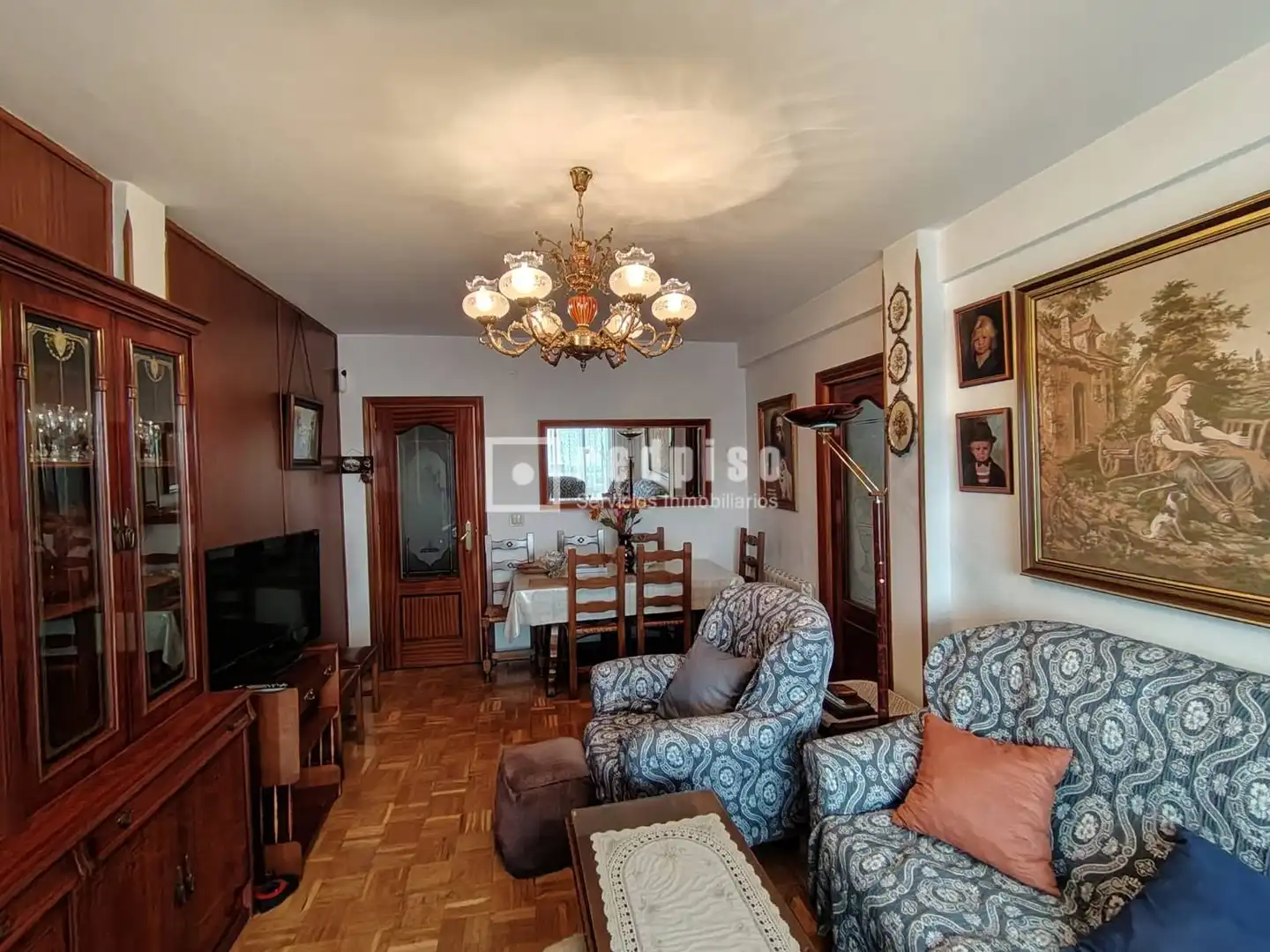 Sala d'estar de Pis en venda en Alcalá de Henares amb Calefacció, Parquet i Terrassa
