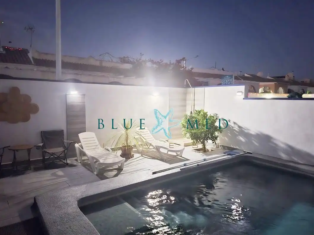 Piscina de Casa o xalet en venda en Mazarrón amb Aire condicionat, Terrassa i Piscina