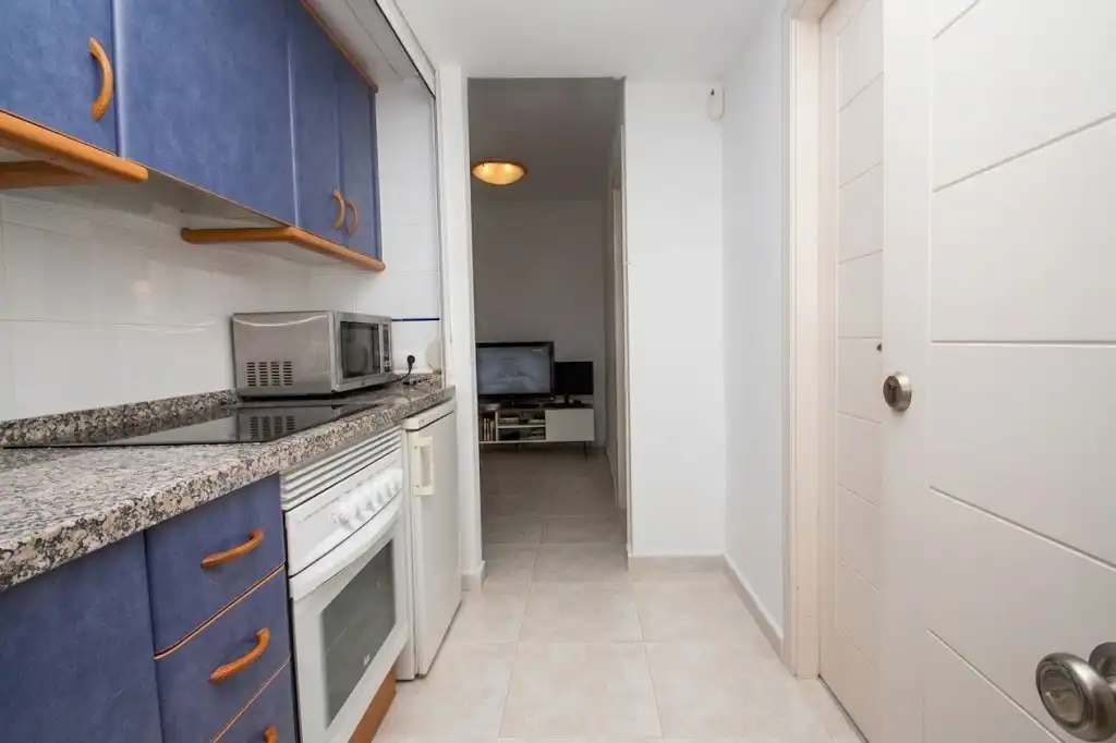 Kitchen of Apartments for sale in Calpe / Calp  with Air Conditioner, Terrace and Swimming Pool